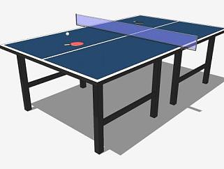 标准乒乓球桌<em>球拍</em>SU模型下载_sketchup草图大师SKP模型