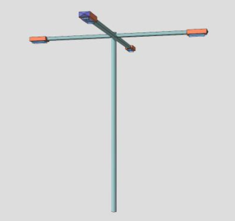 公园路灯街灯SU模型下载_sketchup草图大师SKP模型