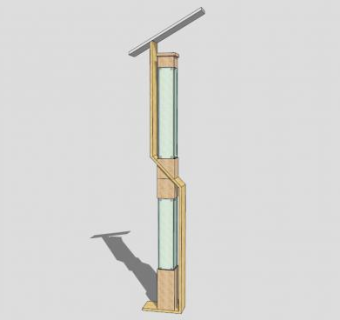 简欧街灯景观灯柱SU模型下载_sketchup草图大师SKP模型
