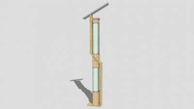 简欧街灯景观灯柱SU模型下载_sketchup草图大师SKP模型