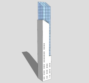 现代景观街灯灯柱SU模型下载_sketchup草图大师SKP模型