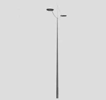 公园景观街灯高杆灯SU模型下载_sketchup草图大师SKP模型