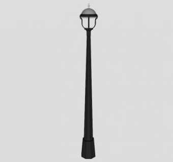 现代欧式街灯路灯SU模型下载_sketchup草图大师SKP模型