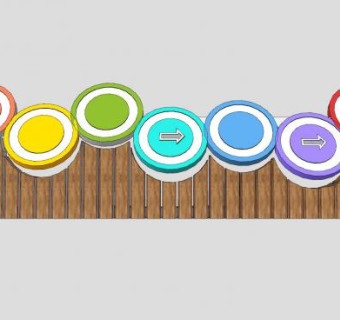 幼儿园儿童景墙指示牌SU模型下载_sketchup草图大师SKP模型