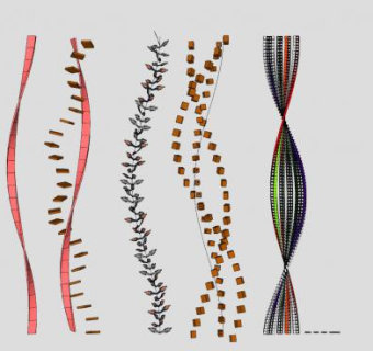 创意S雕塑小品SU模型下载_sketchup草图大师SKP模型