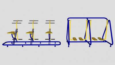 运动健身器材设备器材SU模型下载_sketchup草图大师SKP模型