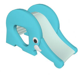 大象儿童游乐滑滑梯玩具SU模型下载_sketchup草图大师SKP模型