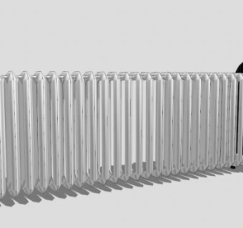 伸缩门栏杆SU模型下载_sketchup草图大师SKP模型