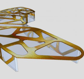 玻璃搭建停车场和指示牌SU模型下载_sketchup草图大师SKP模型