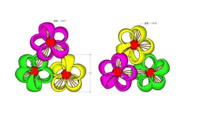 花雕塑SU模型下载_sketchup草图大师SKP模型