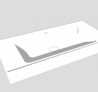 台盆面盆洗手池SU模型下载_sketchup草图大师SKP模型