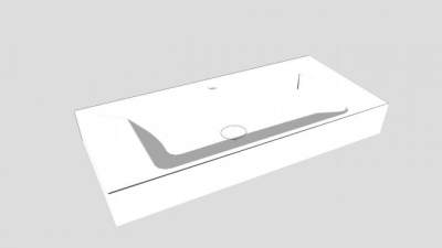 台盆面盆洗手池SU模型下载_sketchup草图大师SKP模型