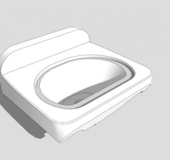 卫浴间台盆池SU模型下载_sketchup草图大师SKP模型