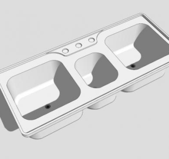 洗手台盆SU模型下载_sketchup草图大师SKP模型