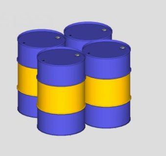 工业油桶容器SU模型_su模型下载 草图大师模型_SKP模型