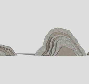中式景石SU模型下载_sketchup草图大师SKP模型