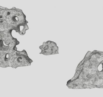 中式太湖石石头景石SU模型下载_sketchup草图大师SKP模型