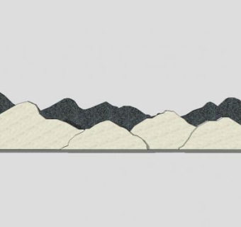中式水景拟山石石头SU模型下载_sketchup草图大师SKP模型