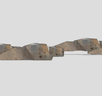 中式禅意石头SU模型下载_sketchup草图大师SKP模型