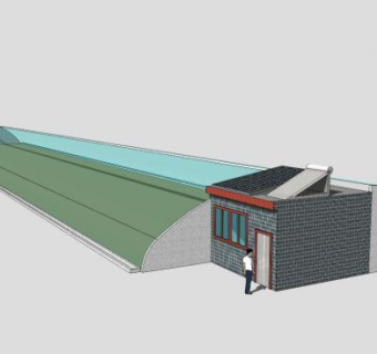 大棚SU模型下载_sketchup草图大师SKP模型