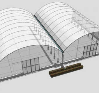 蔬菜大棚SU模型下载_sketchup草图大师SKP模型