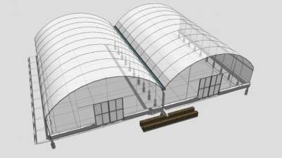 蔬菜大棚SU模型下载_sketchup草图大师SKP模型