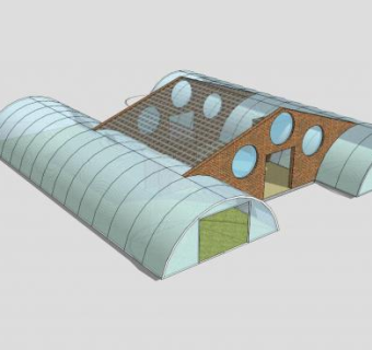 蔬菜现代农业大棚设计SU模型下载_sketchup草图大师SKP模型