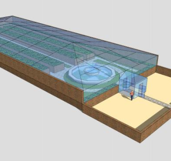 日光温室蔬菜大棚SU模型下载_sketchup草图大师SKP模型