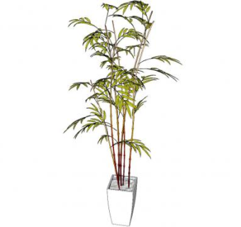 盆栽盆景竹子SU模型下载_sketchup草图大师SKP模型