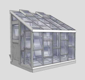阳台花园阳光房SU模型下载_sketchup草图大师SKP模型