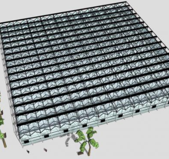 农业大棚设计SU模型下载_sketchup草图大师SKP模型