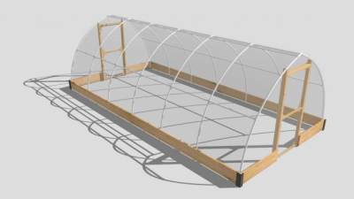 现代化玻璃温室大棚SU模型下载_sketchup草图大师SKP模型