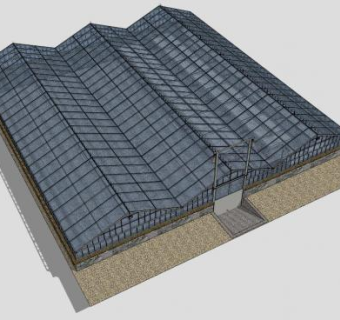 农业生态蔬菜大棚SU模型下载_sketchup草图大师SKP模型