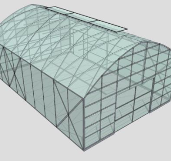 蔬菜温室大棚设计SU模型下载_sketchup草图大师SKP模型