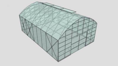 蔬菜温室大棚设计SU模型下载_sketchup草图大师SKP模型