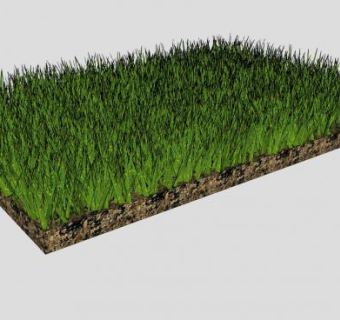 绿油油的小草地SU模型下载_sketchup草图大师SKP模型