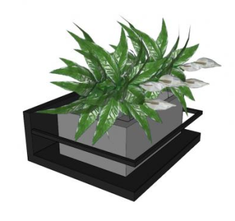 室内陈设摆件植物SU模型下载_sketchup草图大师SKP模型