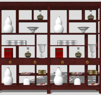 多宝格SU模型下载_sketchup草图大师SKP模型