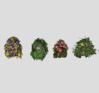几个花圈SU模型下载_sketchup草图大师SKP模型