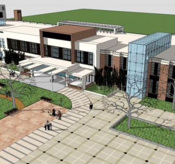 妇儿医院设计SU模型下载_sketchup草图大师SKP模型