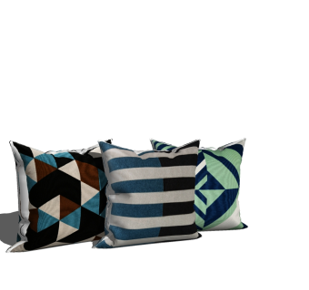 抱枕，靠包，靠垫su草图模型下载