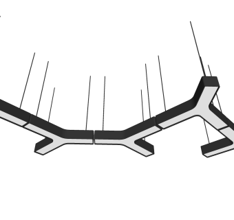 现代简约办公吊灯组合su草图模型下载