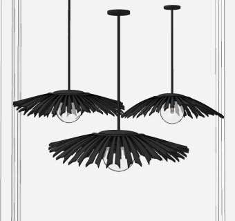 现代时尚吊灯su草图模型下载