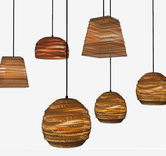 新中式吊灯su草图模型下载