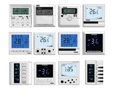 现代电器开关温控面板su草图模型下载