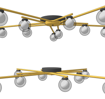 现代球形玻璃吸顶灯su草图模型下载