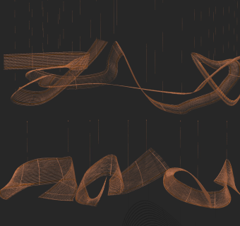 现代异形吊灯,su草图模型下载