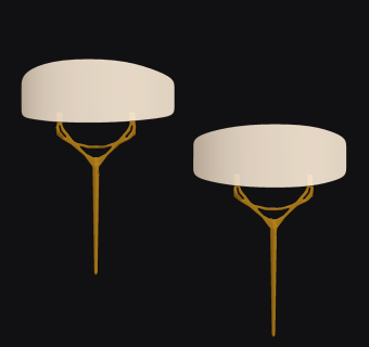 现代壁灯su草图模型下载