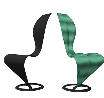 cappellini 后现代造型椅 ,艺术椅su草图模型下载