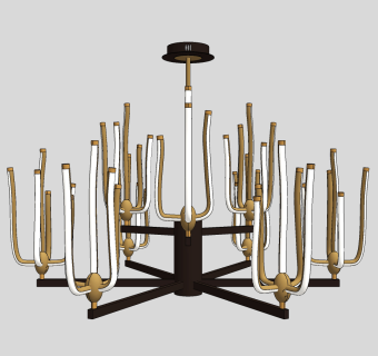 现代吊灯,su草图模型下载